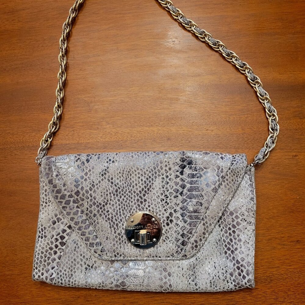 Elliott Lucca Snakeskin Clutch Purse